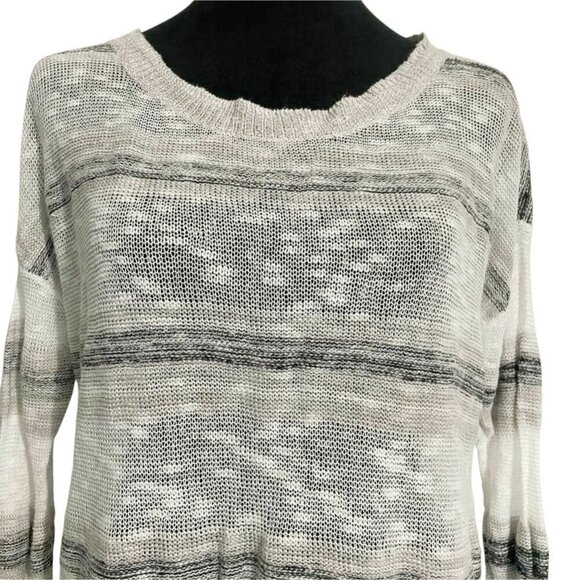 Eileen Fisher Size Small  Top Blouse Long Sleeve Linen Blend Pull Over - Picture 2 of 9